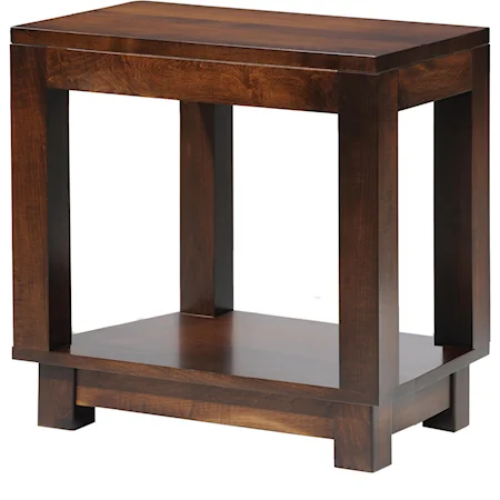 Chairside Table with Shelf